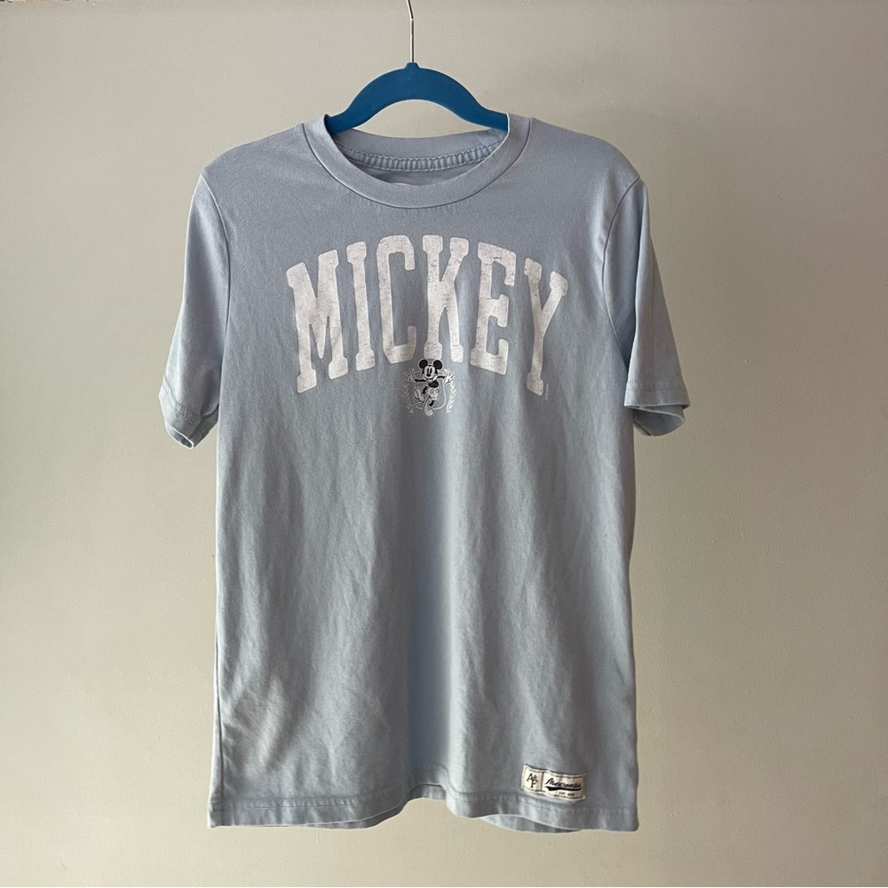 Abercrombie Kids Disney Mickey Mouse T-shirt Light Blue Color Size 11/12 Boys